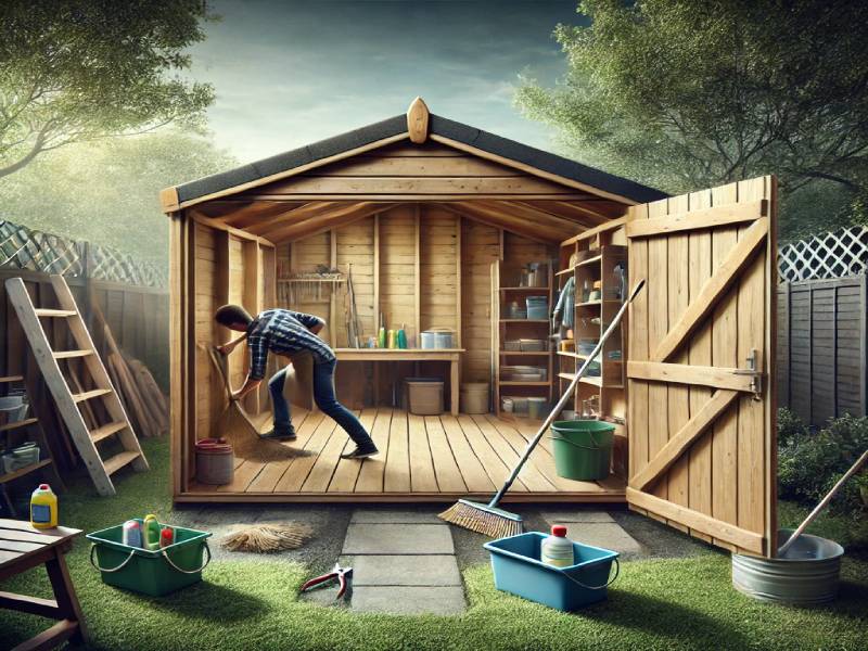 ranger l'abri de jardin